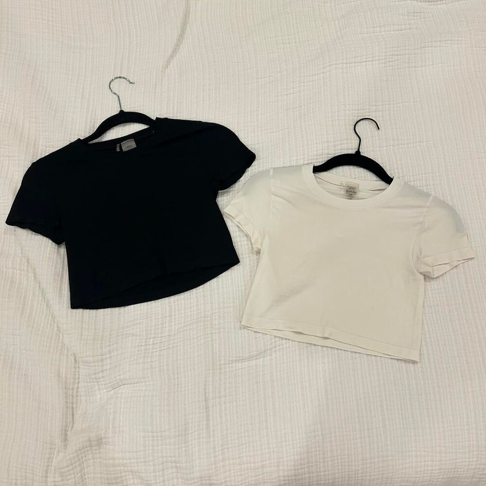 aritzia smooth seamless willow cropped t-shirt bundle